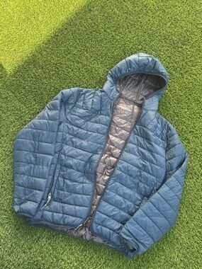 Hawke & Co Blue Hooded Quilted Puffer Jacket
